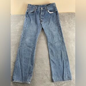 Levi’s 501 Men’s Jeans Fits 35x32 Button Fly Straight Leg VTG No Size Tag Used
